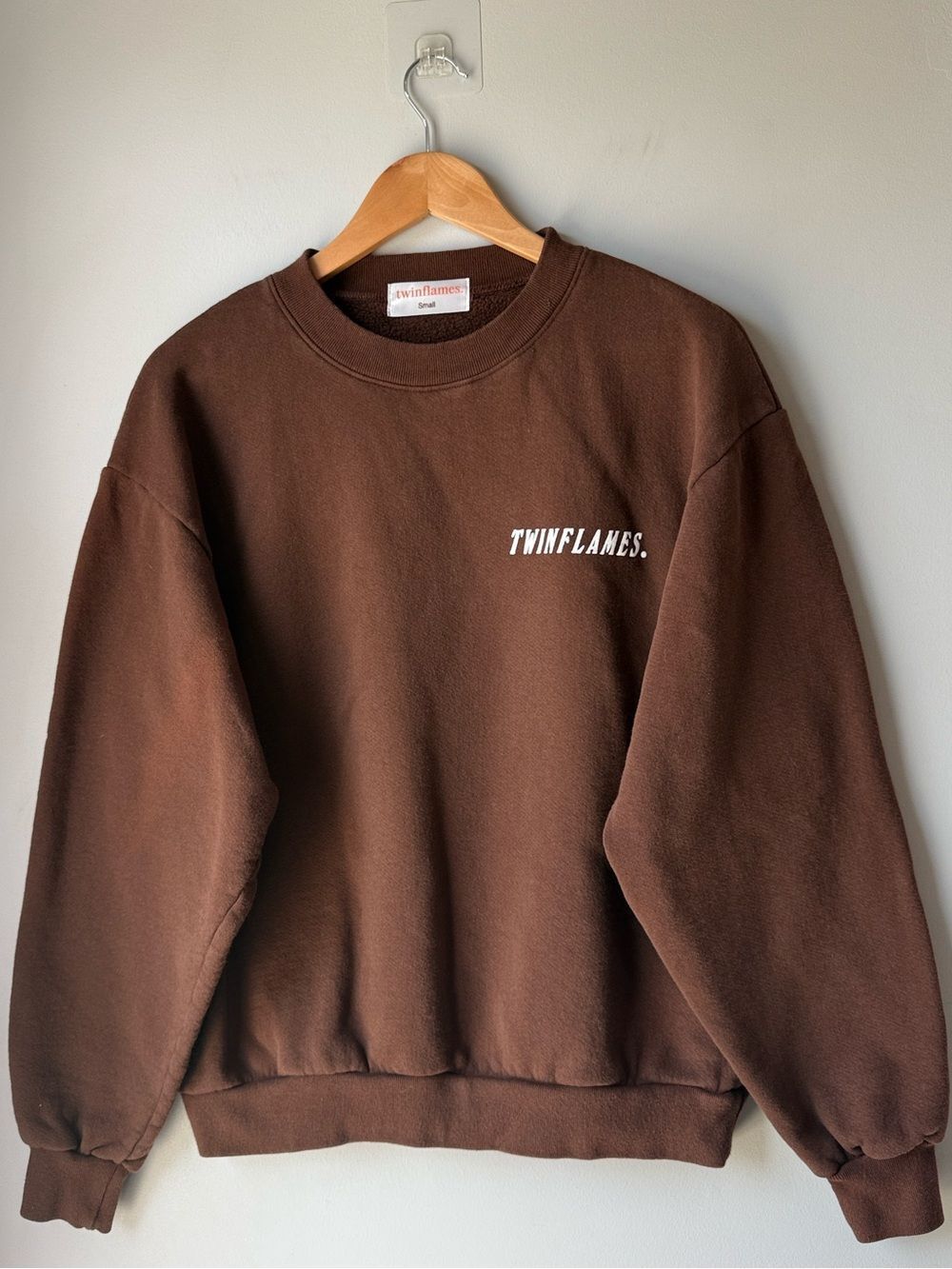 Twin Flames Brown Crewneck Sweatshirt